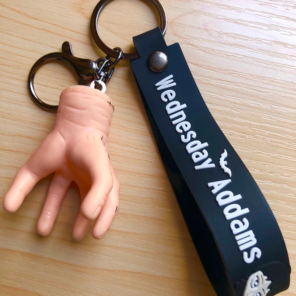 Thing Wednesday 3D Keychain Backpack Clip - Picture 2 of 2